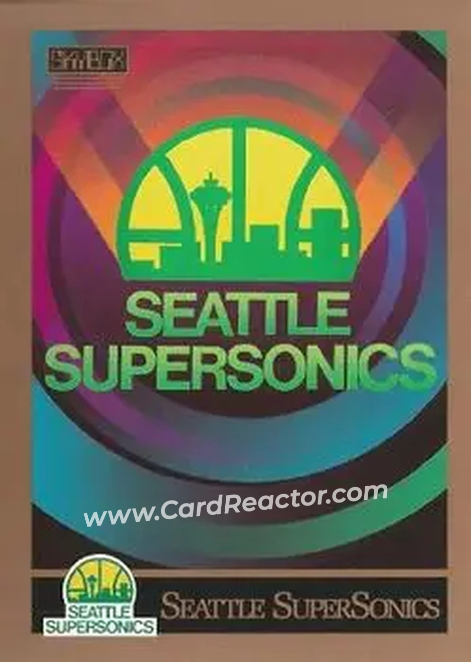 1990-91 SkyBox #352 - Card #352 - Seattle SuperSonics - Front