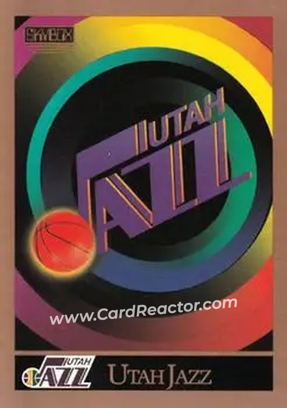 1990-91 SkyBox #353 - Card #353 - Utah Jazz - Front