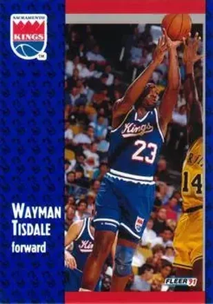 1991-92 Fleer #181 - Wayman Tisdale - Sacramento Kings