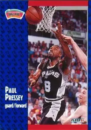 1991-92 Fleer #186 - Paul Pressey - San Antonio Spurs