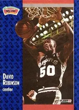1991-92 Fleer #187 - David Robinson - San Antonio Spurs