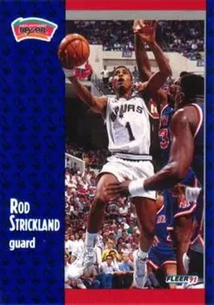 1991-92 Fleer #188 - Rod Strickland - San Antonio Spurs