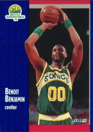 1991-92 Fleer #189 - Benoit Benjamin - Seattle SuperSonics