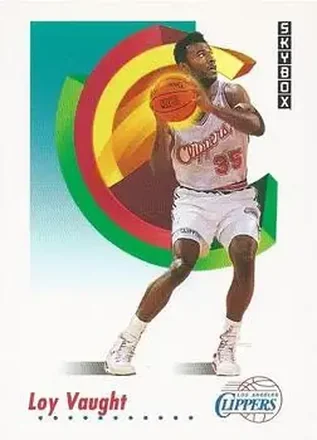 1991-92 SkyBox #132 - Loy Vaught - Los Angeles Clippers