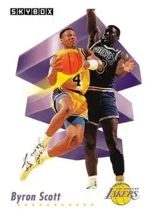 1991-92 SkyBox #139 - Byron Scott - Los Angeles Lakers