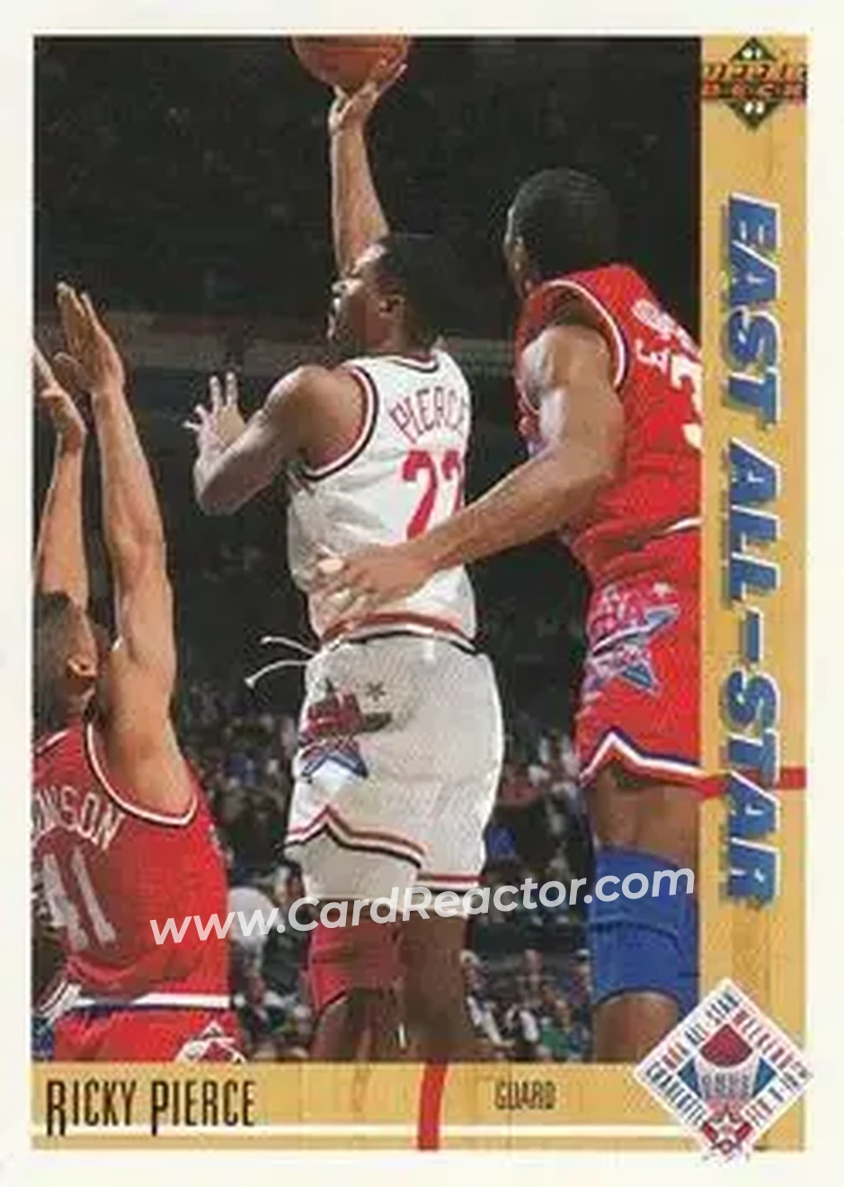 1991-92 Upper Deck #67 - Ricky Pierce - Milwaukee Bucks - Front