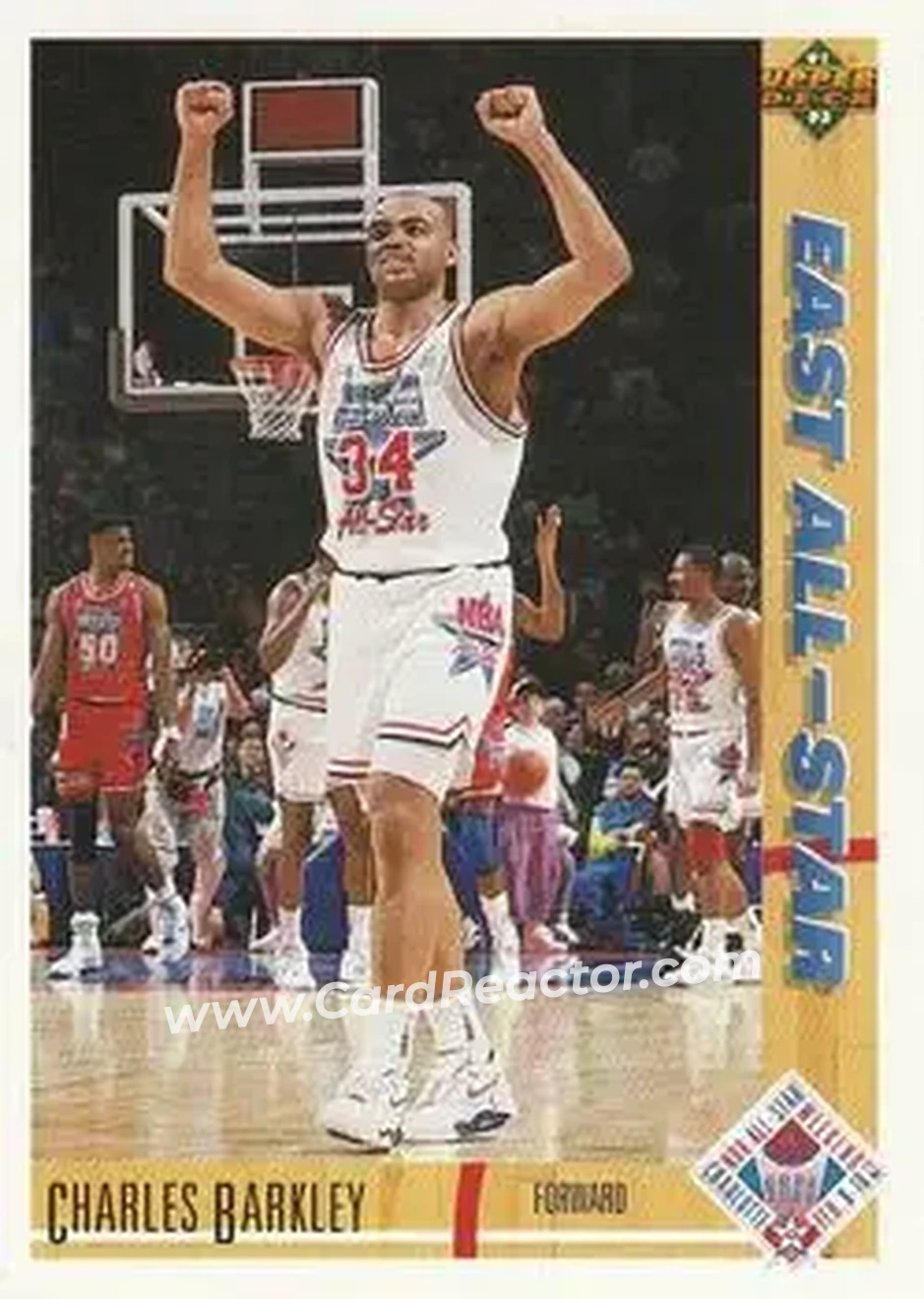 1991-92 Upper Deck #70 - Charles Barkley - Philadelphia 76ers - Front
