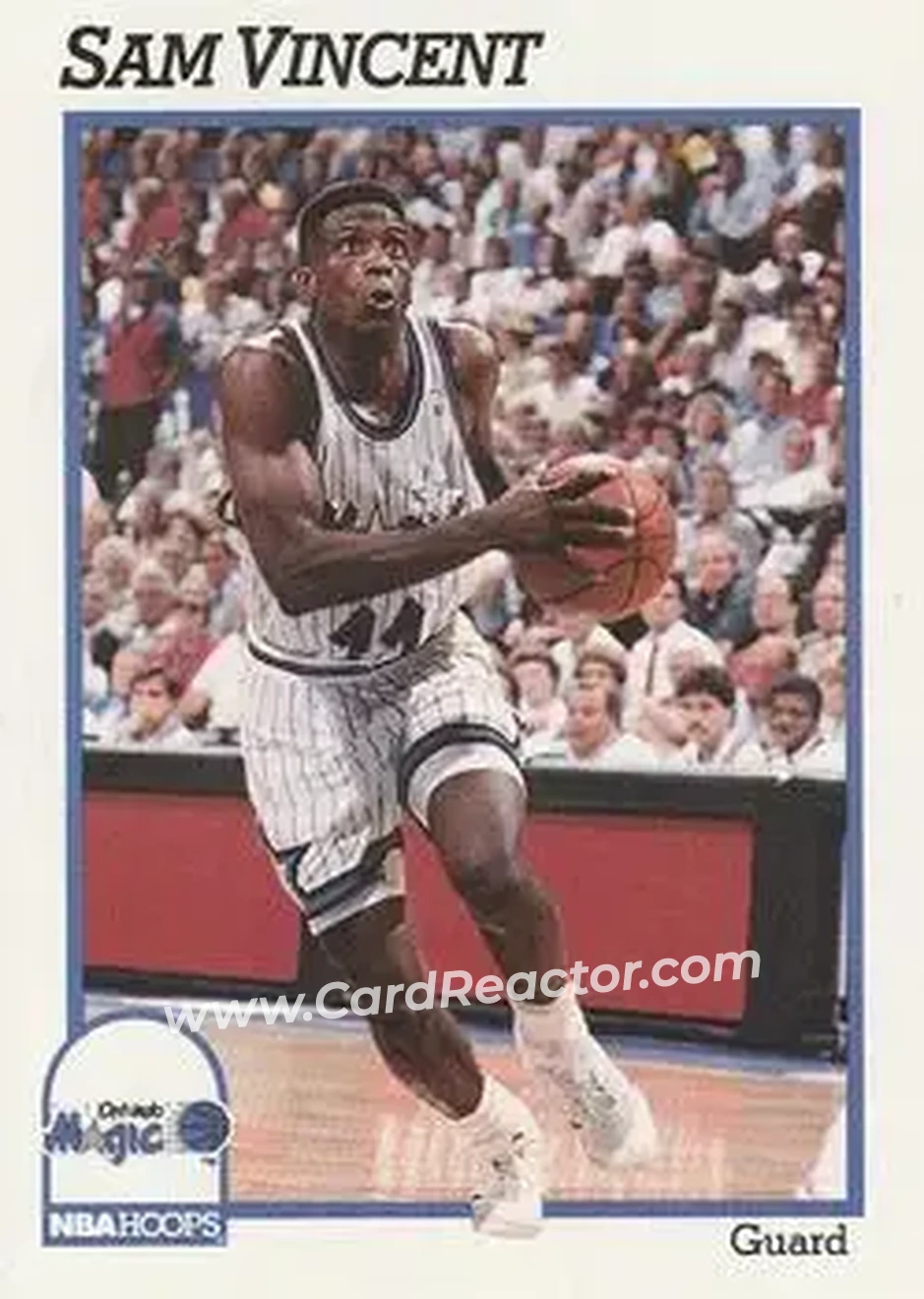 1991-92 Hoops #154 - Sam Vincent - Orlando Magic - Front