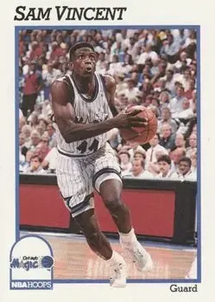 1991-92 Hoops #154 - Sam Vincent - Orlando Magic