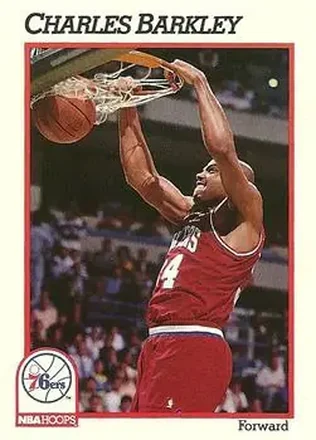 1991-92 Hoops #156 - Charles Barkley - Philadelphia 76ers