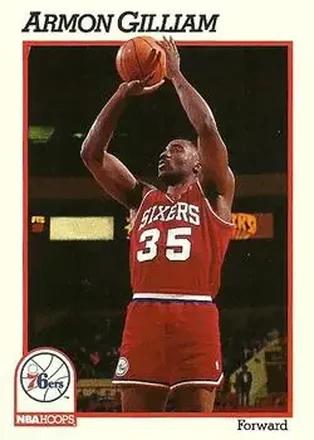 1991-92 Hoops #159 - Armon Gilliam - Philadelphia 76ers