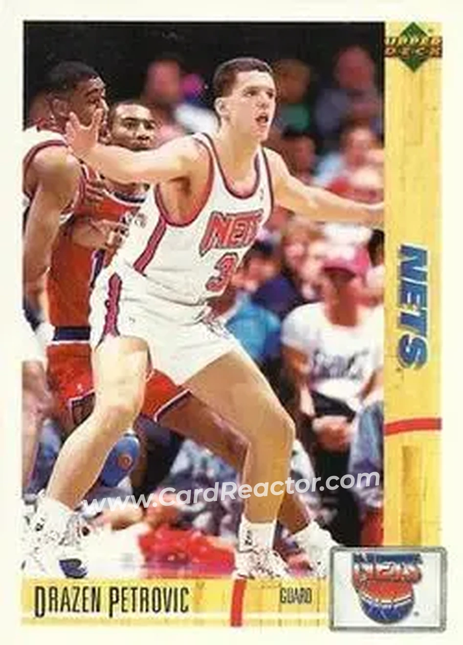 1991-92 Upper Deck Italian #75 - Dražen Petrović - New Jersey Nets - Front