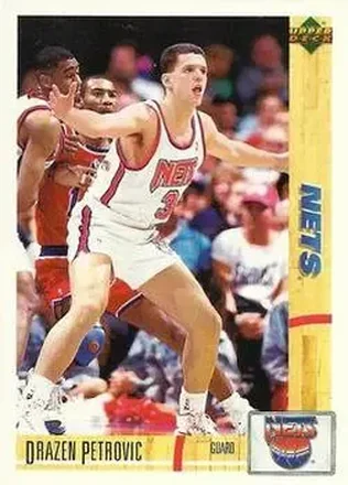 1991-92 Upper Deck Italian #75 - Dražen Petrović - New Jersey Nets