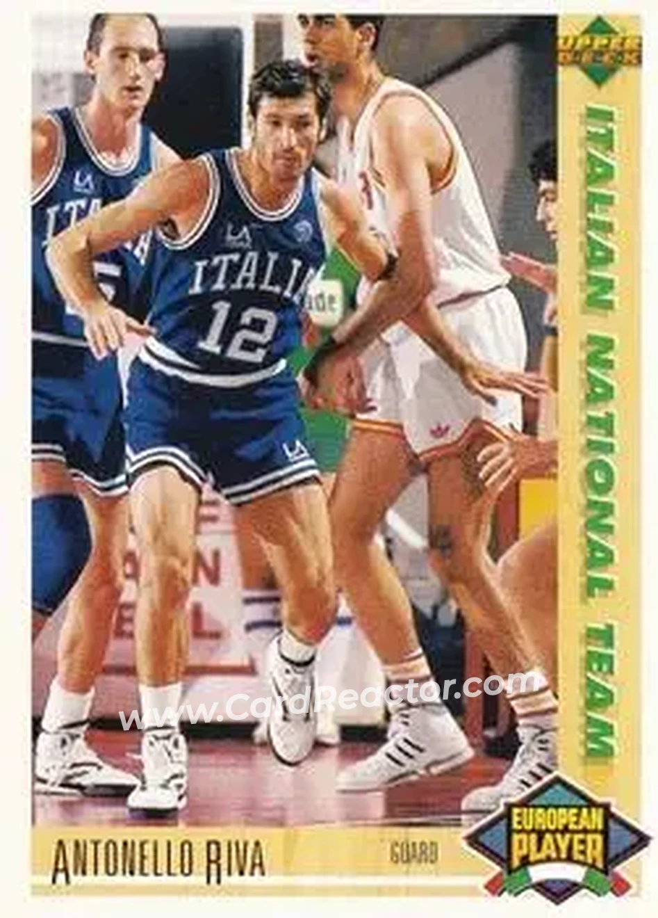 1991-92 Upper Deck Spanish #114 - Antonello Riva - Italy - Front