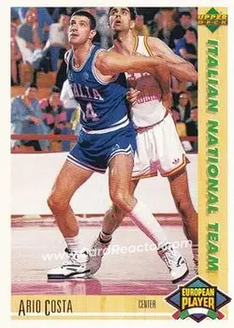 1991-92 Upper Deck Spanish #115 - Ario Costa - Italy - Front