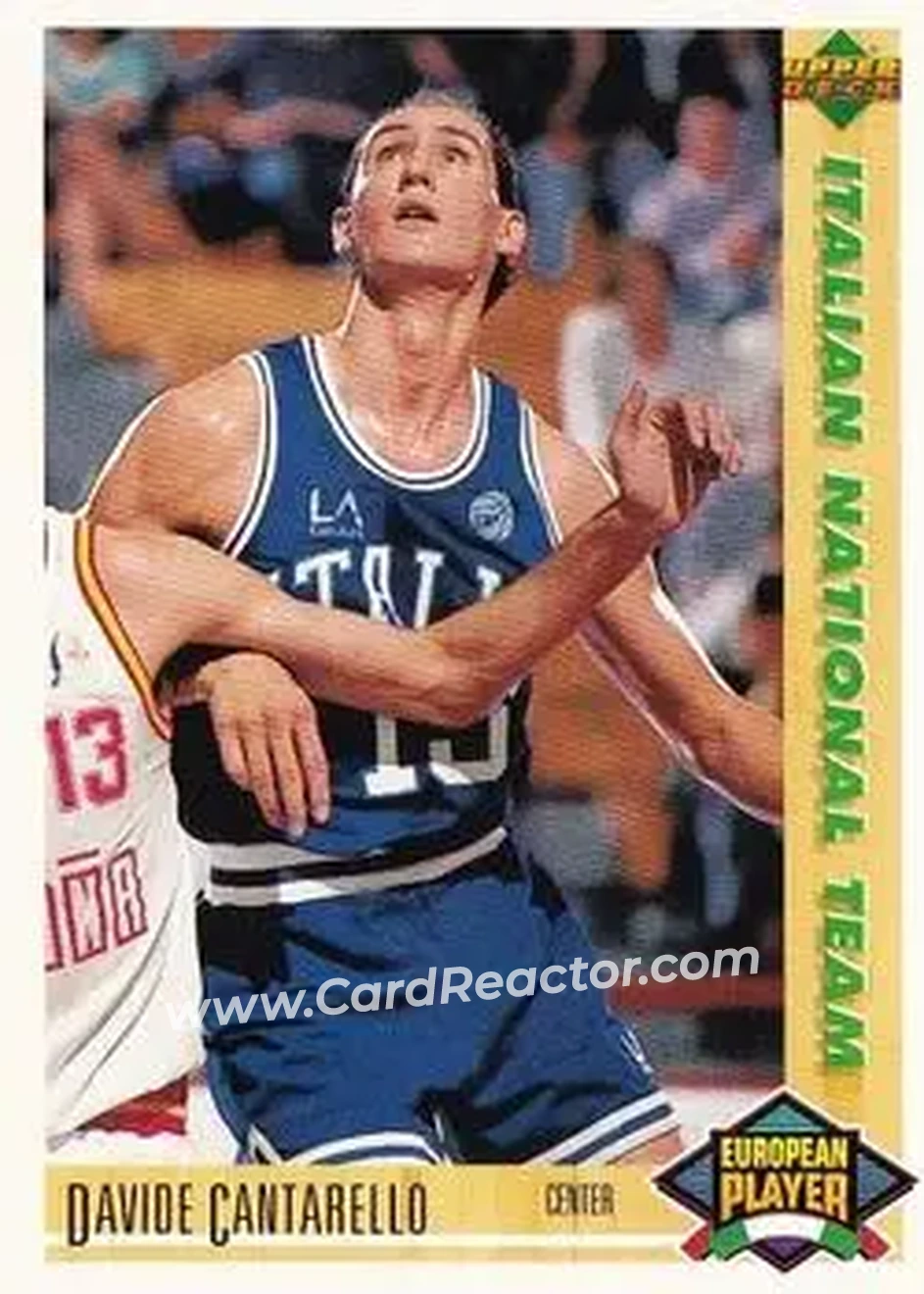 1991-92 Upper Deck Spanish #116 - Davide Cantarello - Italy - Front