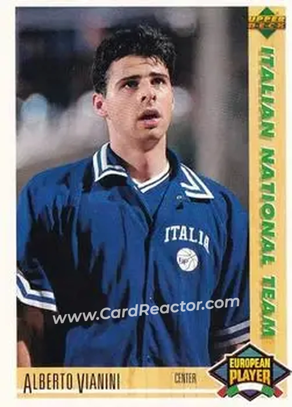 1991-92 Upper Deck Spanish #117 - Alberto Vianini - Italy - Front 1991-92 Upper Deck Spanish #117 - Alberto Vianini - Italy - Front