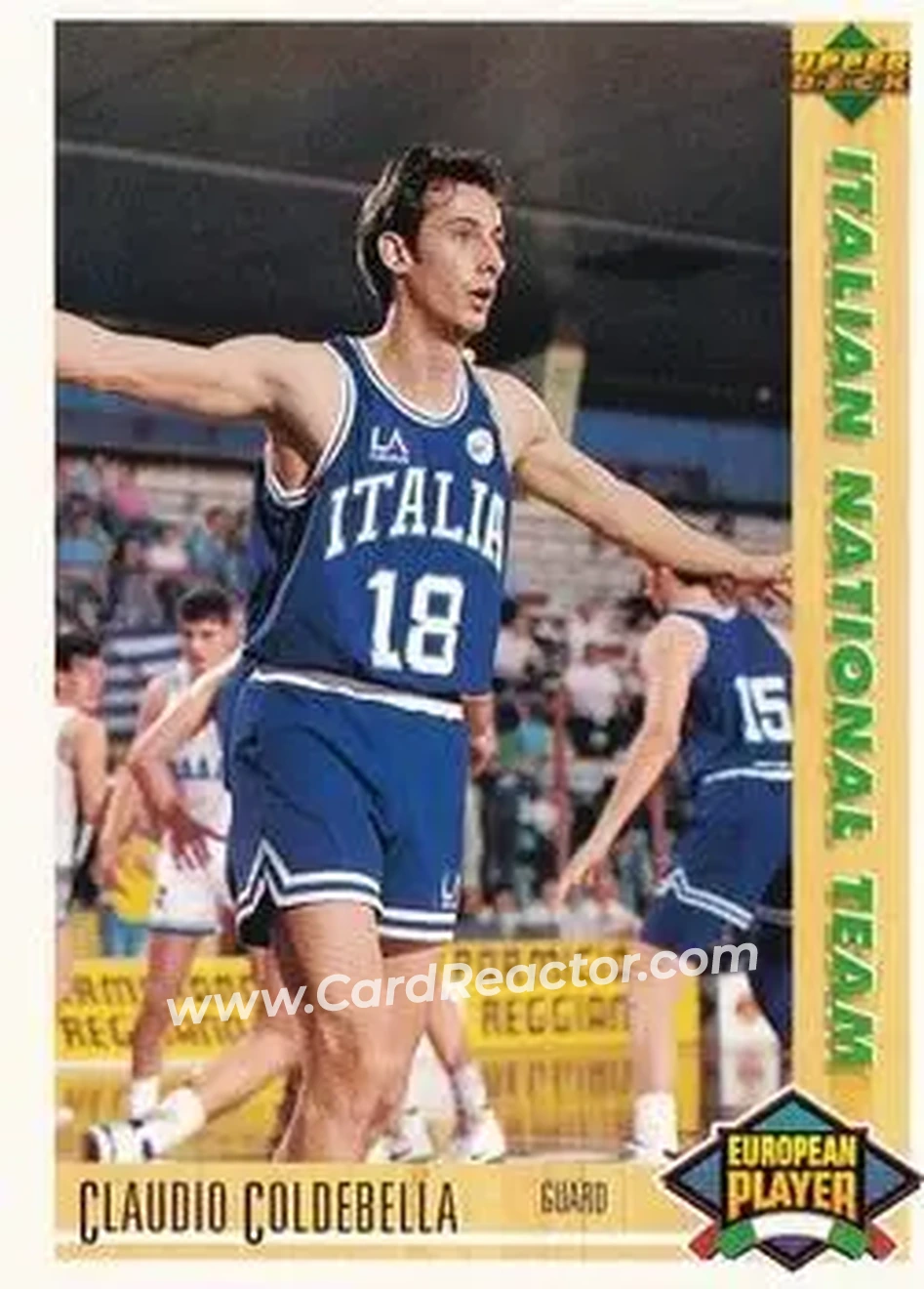 1991-92 Upper Deck Spanish #118 - Claudio Coldebella - Italy - Front