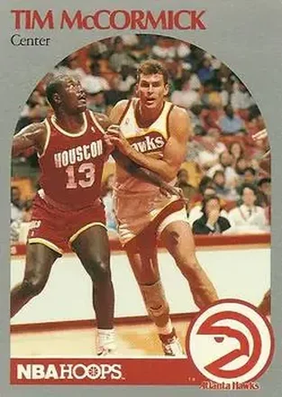 1990-91 Hoops #401 - Tim McCormick - Atlanta Hawks