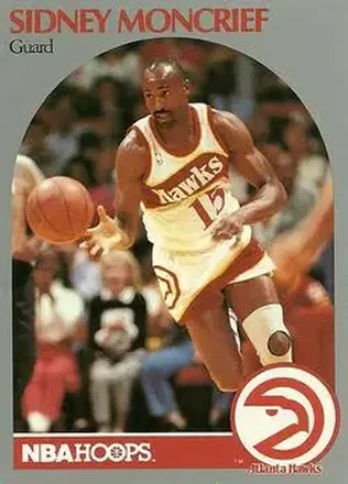 1990-91 Hoops #402 - Sidney Moncrief - Atlanta Hawks