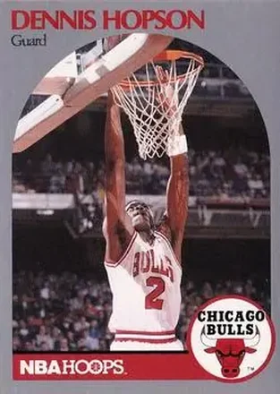 1990-91 Hoops #404 - Dennis Hopson - Chicago Bulls 1990-91 Hoops #404 - Dennis Hopson - Chicago Bulls