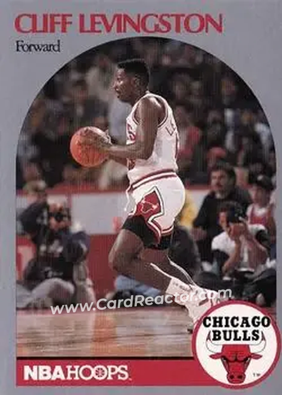 1990-91 Hoops #405 - Cliff Levingston - Chicago Bulls - Front