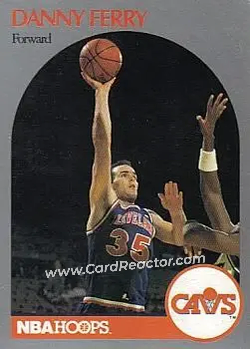 1990-91 Hoops #406 - Danny Ferry - Cleveland Cavaliers - Front