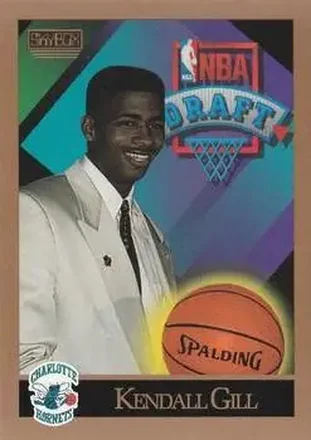 1990-91 SkyBox #356 - Kendall Gill - Charlotte Hornets
