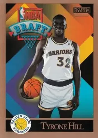 1990-91 SkyBox #358 - Tyrone Hill - Golden State Warriors