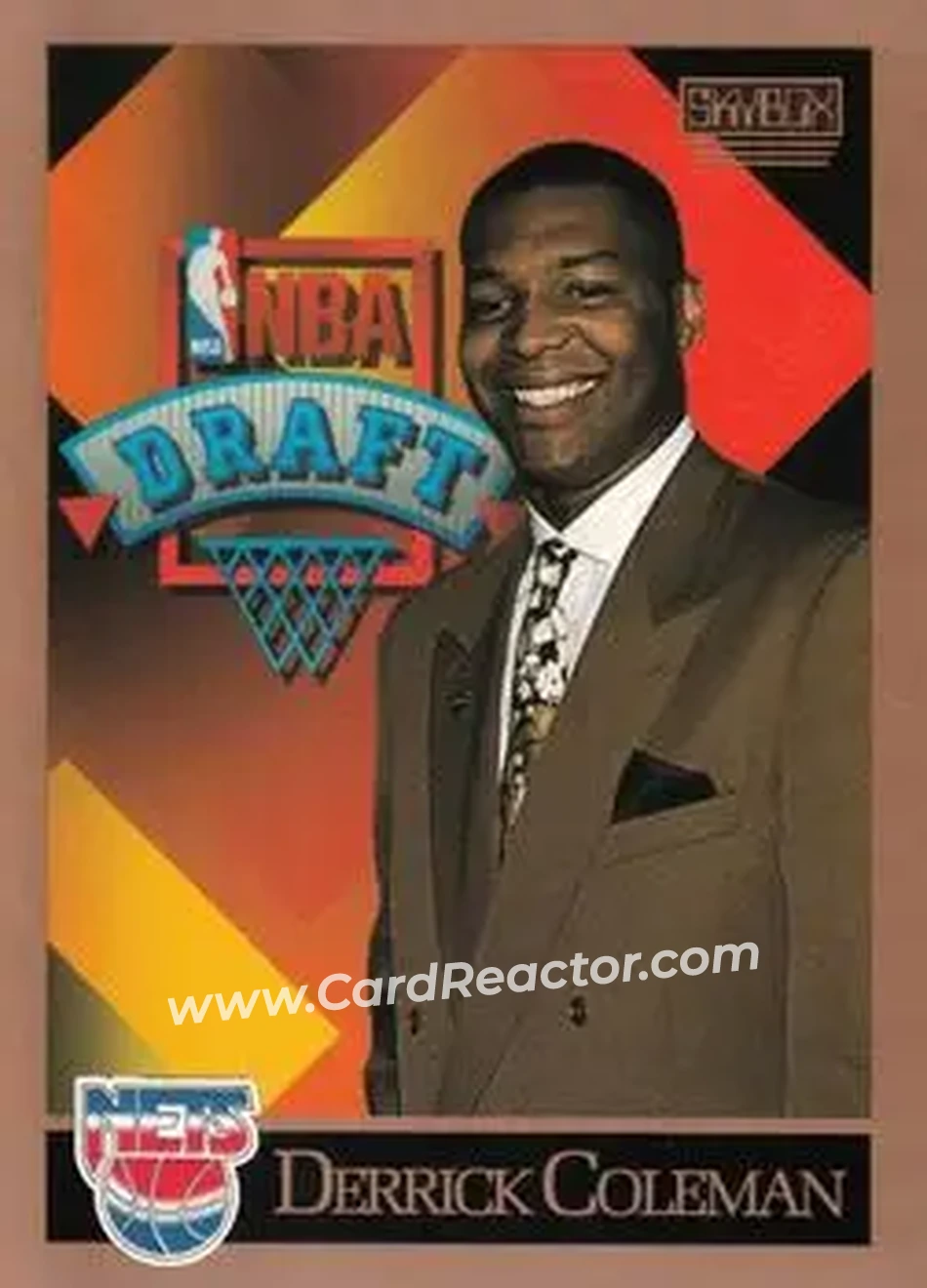 1990-91 SkyBox #362 - Derrick Coleman - New Jersey Nets - Front