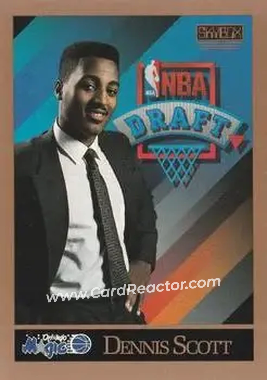 1990-91 SkyBox #363 - Dennis Scott - Orlando Magic - Front