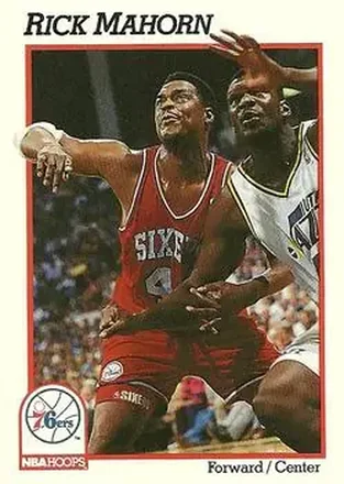 1991-92 Hoops #162 - Rick Mahorn - Philadelphia 76ers