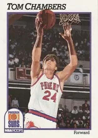 1991-92 Hoops #163 - Tom Chambers - Phoenix Suns