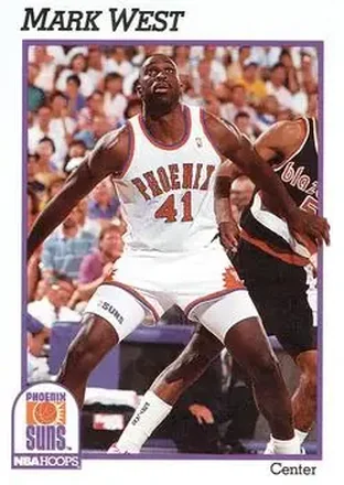 1991-92 Hoops #170 - Mark West - Phoenix Suns