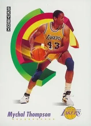 1991-92 SkyBox #142 - Mychal Thompson - Los Angeles Lakers