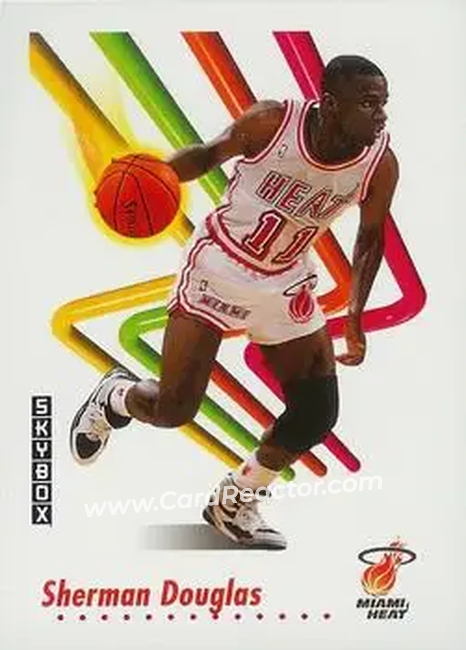 1991-92 SkyBox #147 - Sherman Douglas - Miami Heat - Front
