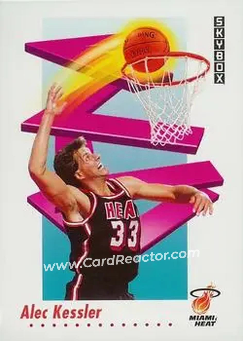 1991-92 SkyBox #149 - Alec Kessler - Miami Heat - Front