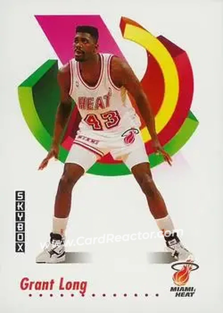 1991-92 SkyBox #150 - Grant Long - Miami Heat - Front