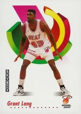 1991-92 SkyBox #150 - Grant Long - Miami Heat
