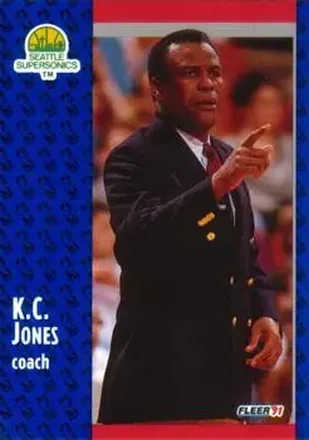 1991-92 Fleer #191 - K.C. Jones - Seattle SuperSonics