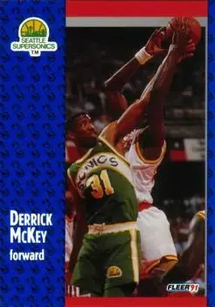 1991-92 Fleer #193 - Derrick McKey - Seattle SuperSonics