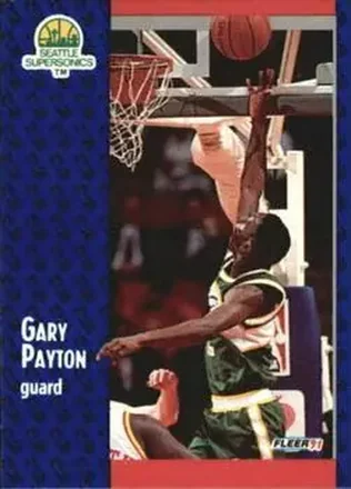 1991-92 Fleer #194 - Gary Payton - Seattle SuperSonics