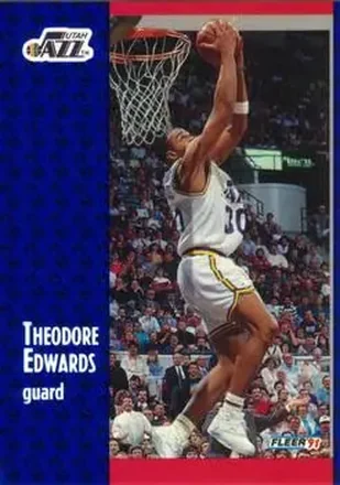 1991-92 Fleer #199 - Blue Edwards - Utah Jazz