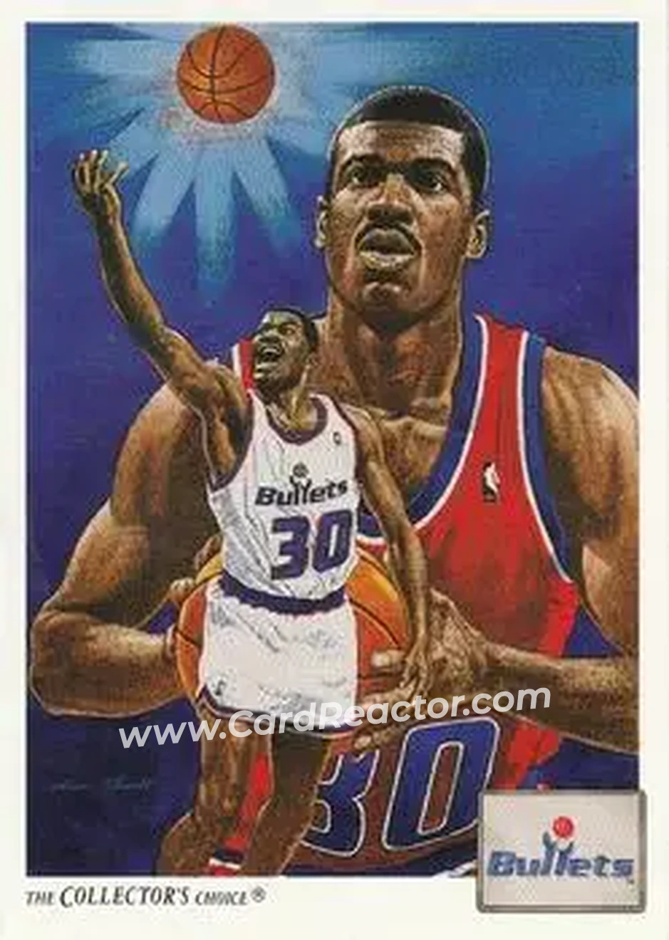 1991-92 Upper Deck #74 - Bernard King - Washington Bullets - Front