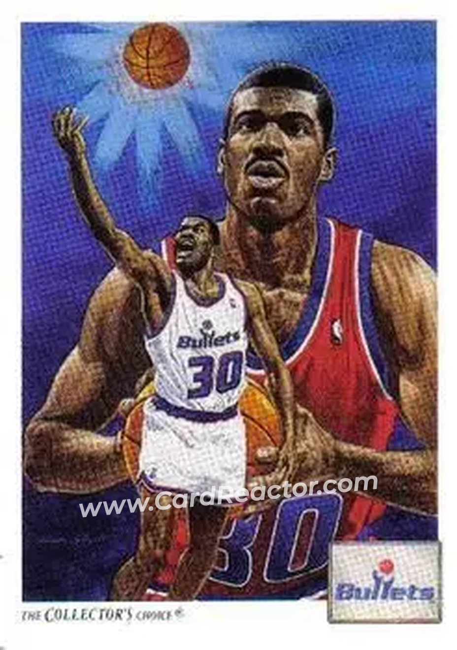 1991-92 Upper Deck #74 - Bernard King - Washington Bullets - Front