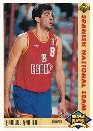 1991-92 Upper Deck Spanish #124 - Enrique Andreu - Spain
