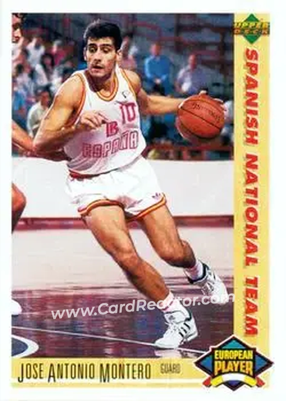 1991-92 Upper Deck Spanish #125 - José Antonio Montero - Spain - Front