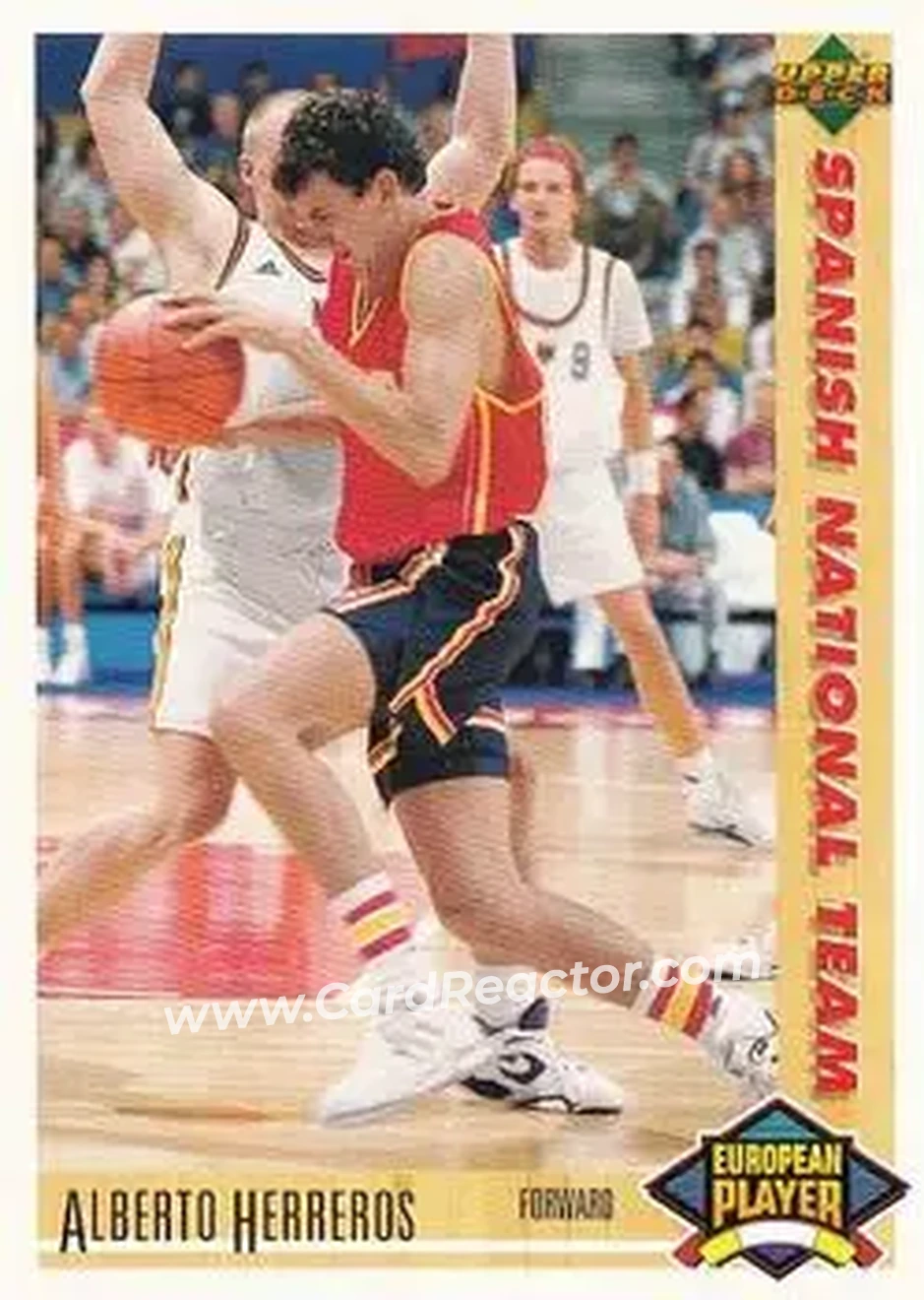 1991-92 Upper Deck Spanish #129 - Alberto Herreros - Spain - Front 1991-92 Upper Deck Spanish #129 - Alberto Herreros - Spain - Front