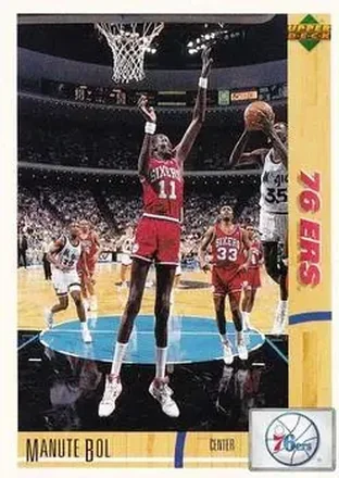 1991-92 Upper Deck Italian #80 - Manute Bol - Philadelphia 76ers