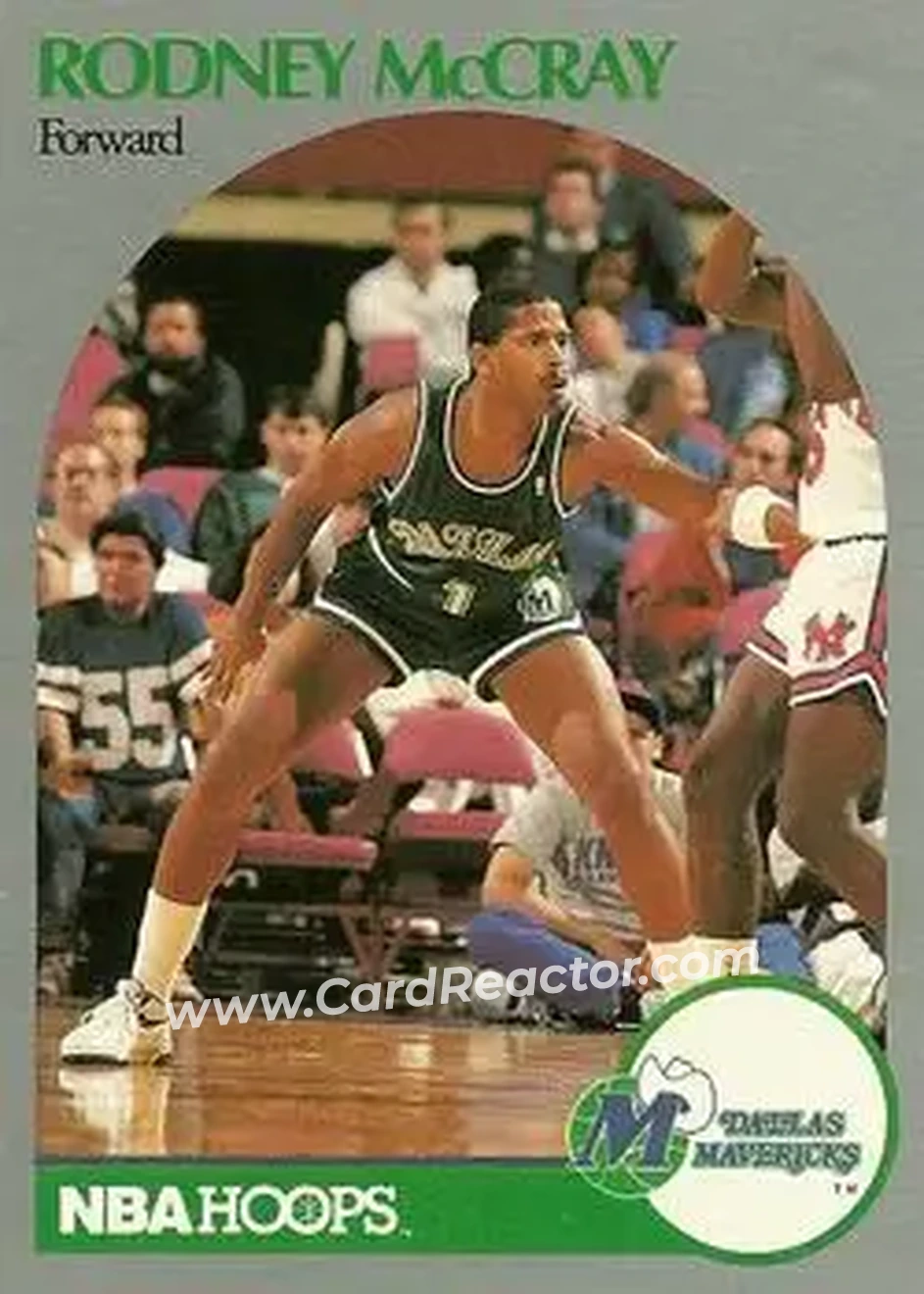 1990-91 Hoops #409 - Rodney McCray - Dallas Mavericks - Front